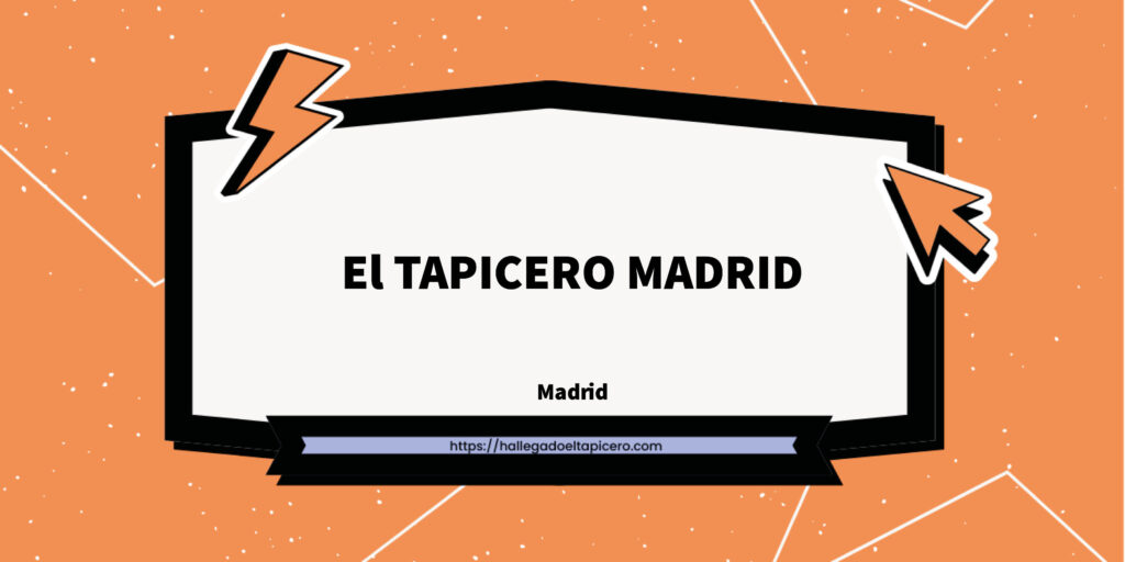 Imagen de la ficha de negocio de El TAPICERO MADRID situado en Madrid