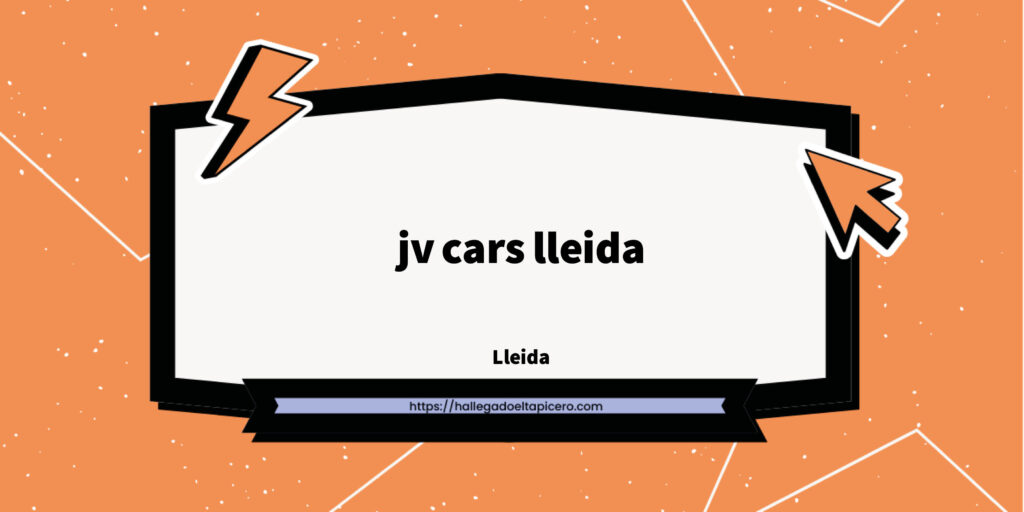 Imagen de la ficha de negocio de jv cars lleida situado en Lleida