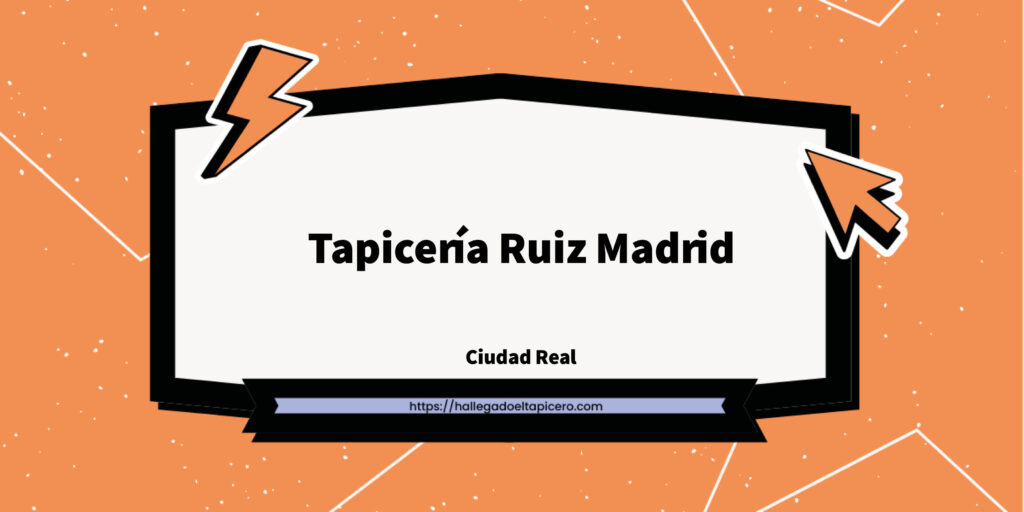 Imagen de la ficha de negocio de Tapicería Ruiz Madrid situado en Ciudad Real