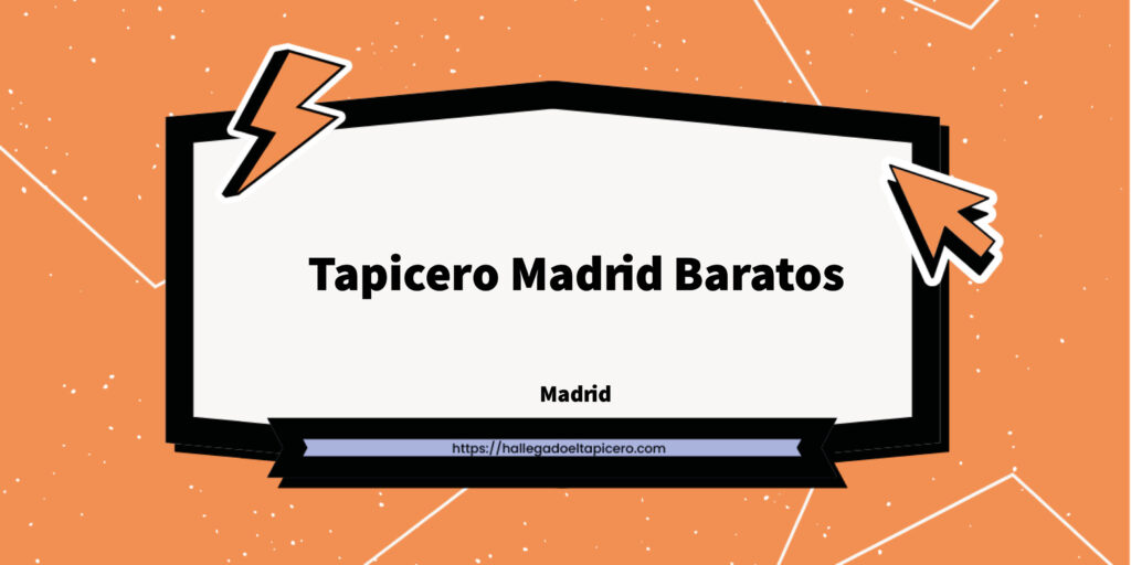 Imagen de la ficha de negocio de Tapicero Madrid Baratos situado en Madrid