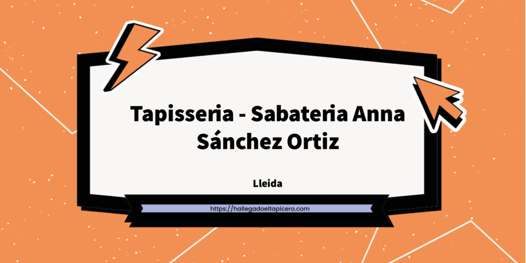 Imagen de la ficha de negocio de Tapisseria - Sabateria Anna Sánchez Ortiz situado en Bellvís