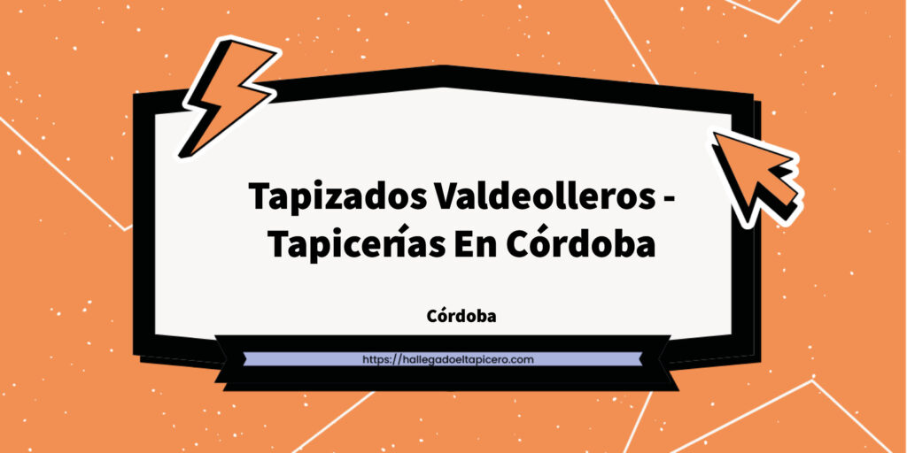 Imagen de la ficha de negocio de Tapizados Valdeolleros - Tapicerías En Córdoba situado en Córdoba